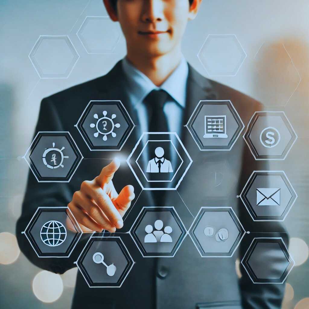 Business icons interface